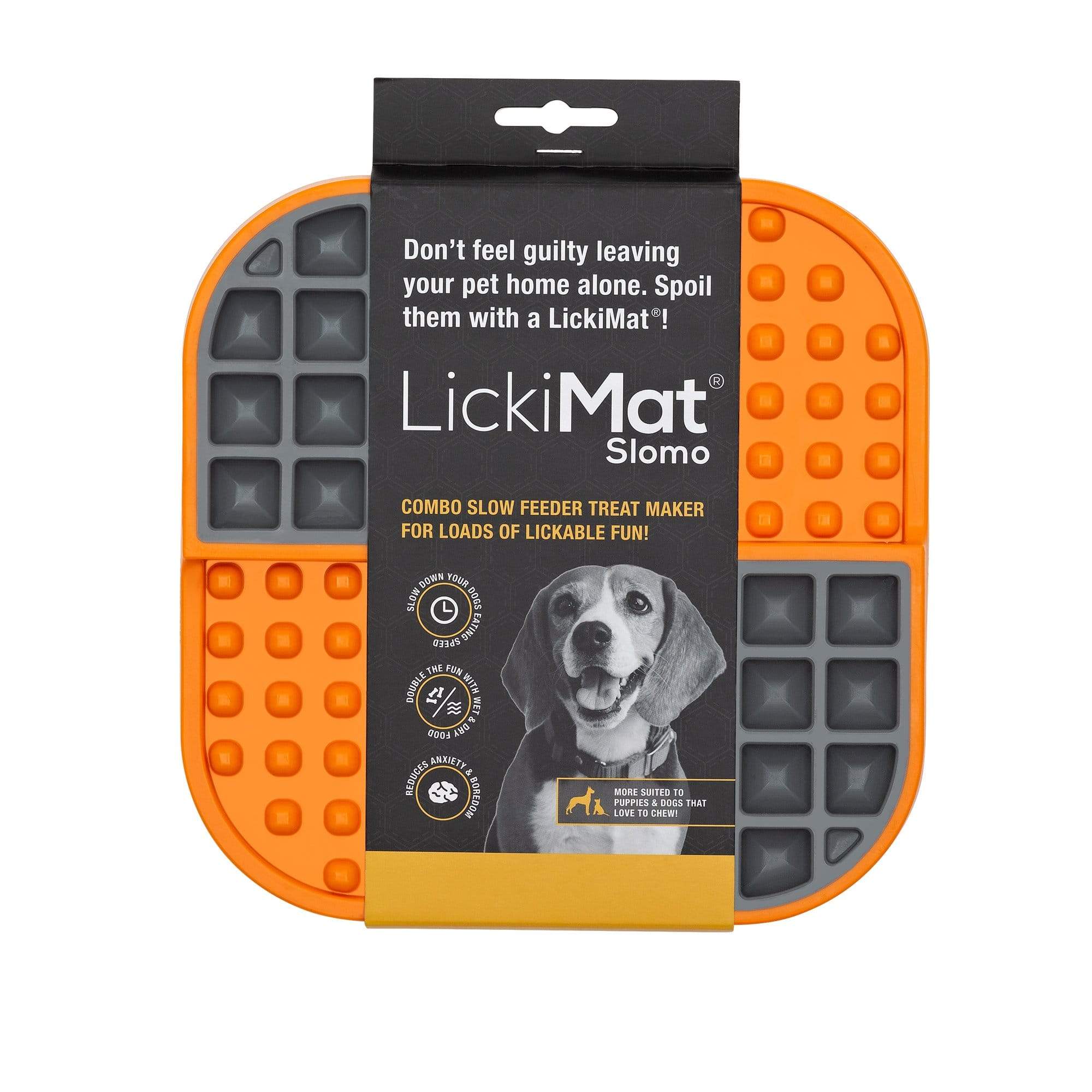 Lickimat Pet Bowl Lickimat Slomo 2-in-1 Slow Feeding Bowl & Licking Mat for Dogs & Cats