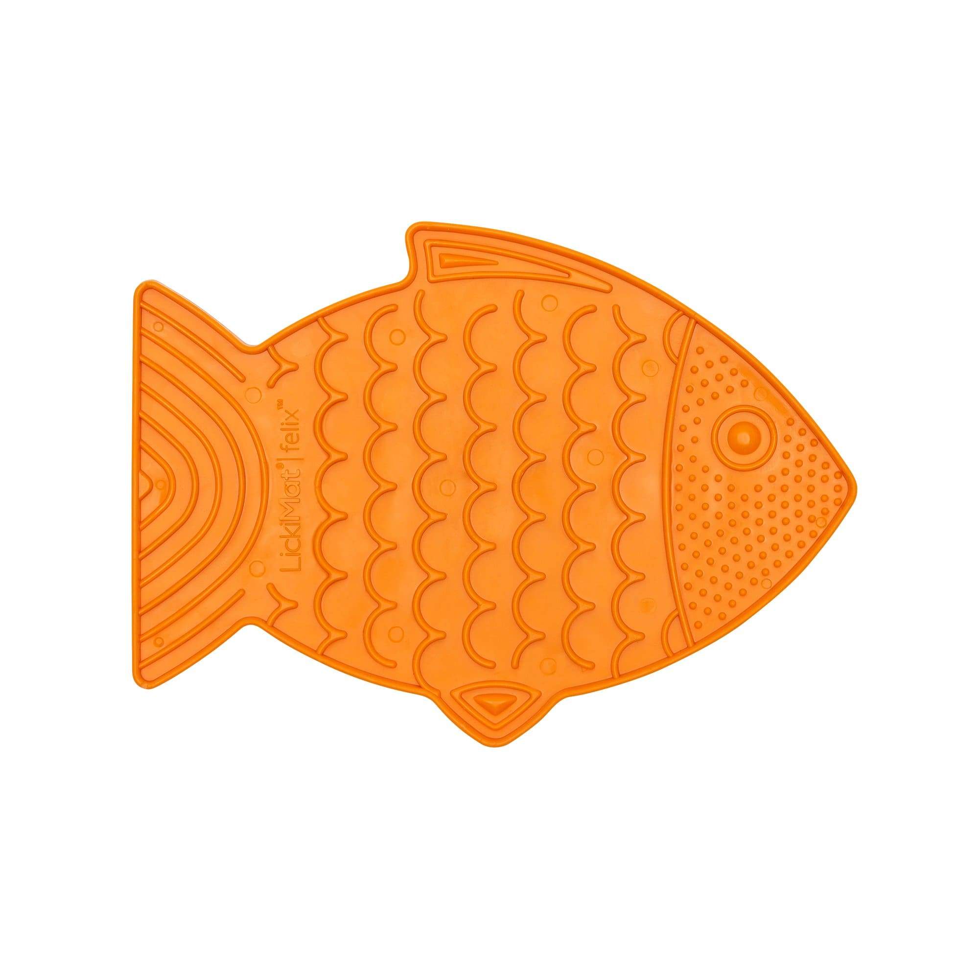 Lickimat Pet Bowl Orange Lickimat Classic Felix Slow Feeder Licking Mat for Cats