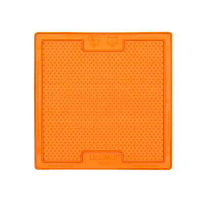 Lickimat Pet Bowl Orange Lickimat Classic Soother Slow Feed Licking Mat for Dogs & Cats