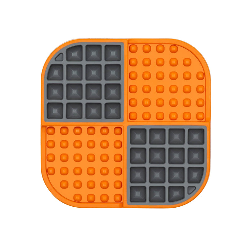 Lickimat Pet Bowl Orange Lickimat Slomo 2-in-1 Slow Feeding Bowl & Licking Mat for Dogs & Cats