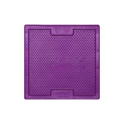 Lickimat Pet Bowl Purple Lickimat Classic Soother Slow Feed Licking Mat for Dogs & Cats