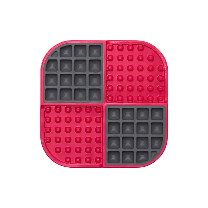 Lickimat Pet Bowl Red Lickimat Slomo 2-in-1 Slow Feeding Bowl & Licking Mat for Dogs & Cats