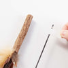 Linslins Cat Toy Super Long Cat Teaser Wand with Silvervine & Natural Pheasant Feathers