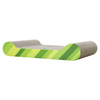 Modern Pets Cat Scratcher Cardboard Cat Scratcher Lounge, Green Stripes