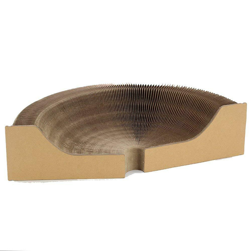 Modern Pets Cat Scratcher Cat Scratcher Collapsible Lounge, Round Scratching Board & Bed