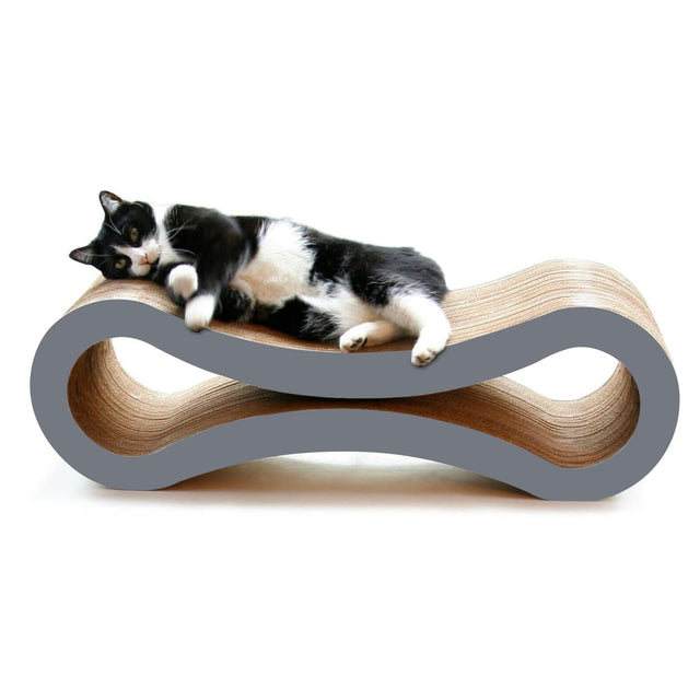Modern Pets Cat Scratcher Cat Scratcher Infinity Lounge, Storm Grey