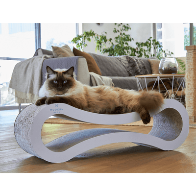 Modern Pets Cat Scratcher Cat Scratcher Infinity Lounge, White