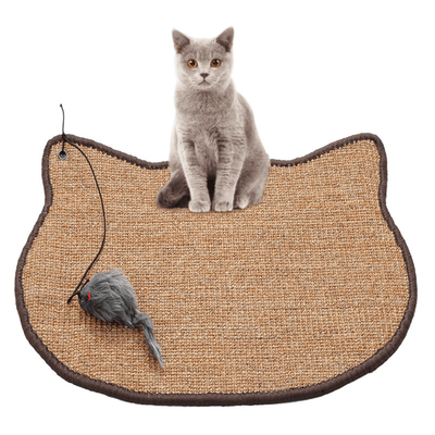 Modern Pets Cat Scratcher Cat Scratching Sisal Mat with Mouse Toy