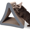 Modern Pets Cat Scratcher Triangular Scratch Pad, Storm Grey