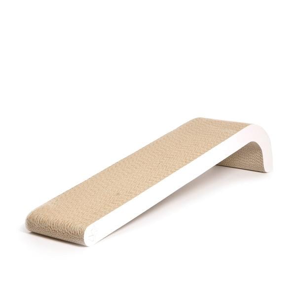 Modern Pets Cat Scratcher Wall Mounted Cat Scratch Post, Cardboard Scratcher, White