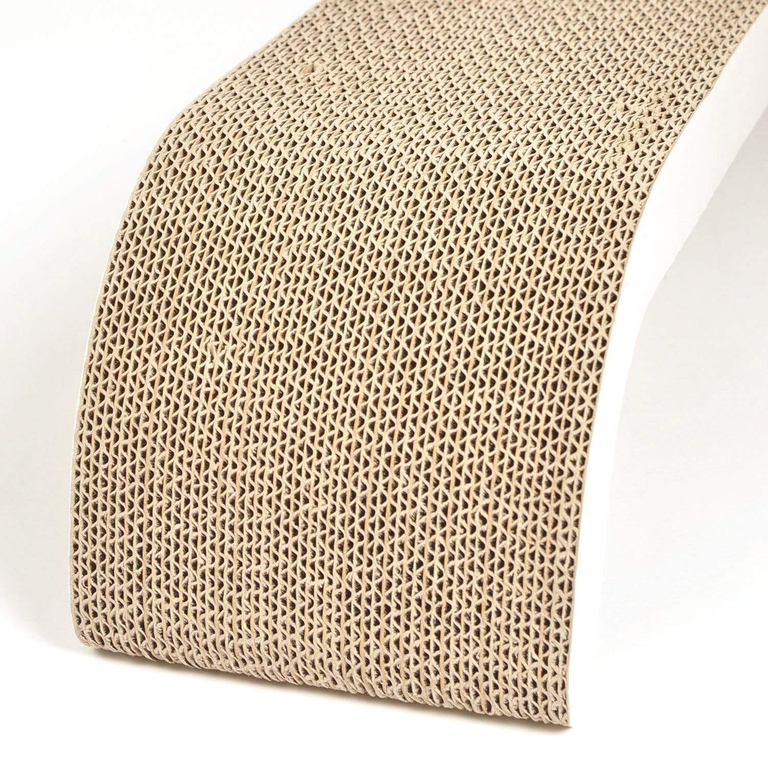 Modern Pets Cat Scratcher Wall Mounted Cat Scratch Post, Cardboard Scratcher, White