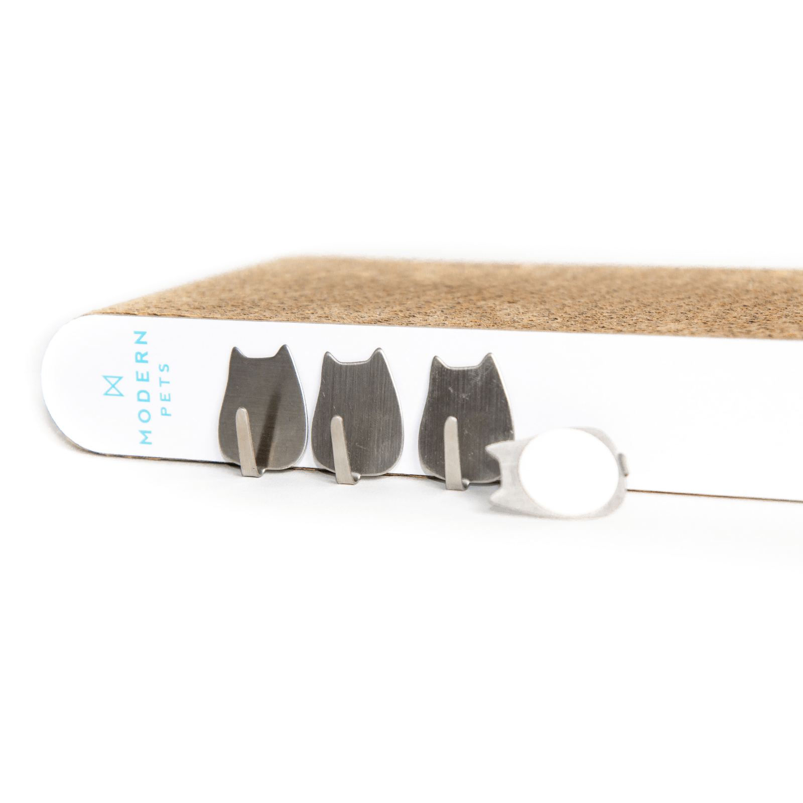 Modern Pets Cat Scratcher Wall Mounted Cat Scratch Post, Cardboard Scratcher, White