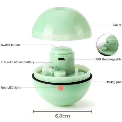 Modern Pets Cat Toy Automatic Rolling LED Dog and Cat Ball Toy