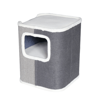 Modern Pets Cat Tree 2-Floor Elevated Cat Condo With Sisal Scratcher