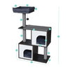 Modern Pets Cat Tree 4-Platform Wooden Cat Tree Furniture