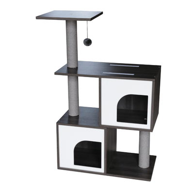 Modern Pets Cat Tree 4-Platform Wooden Cat Tree Furniture