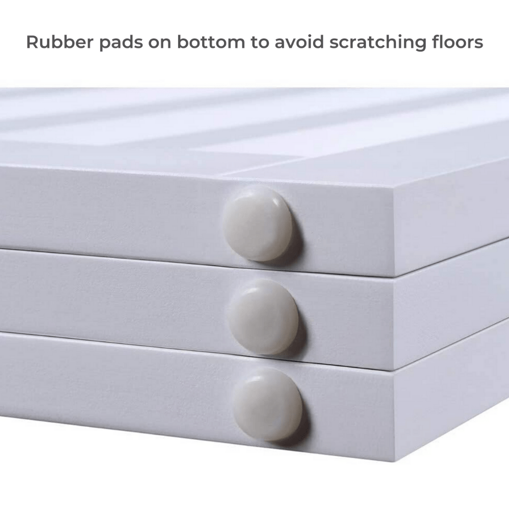 Modern Pets Containment Three Panel Freestanding Dog Gate, White