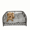 Modern Pets Dog Bed Jacob Outdoor Wicker Rope Elevated Dog Bed