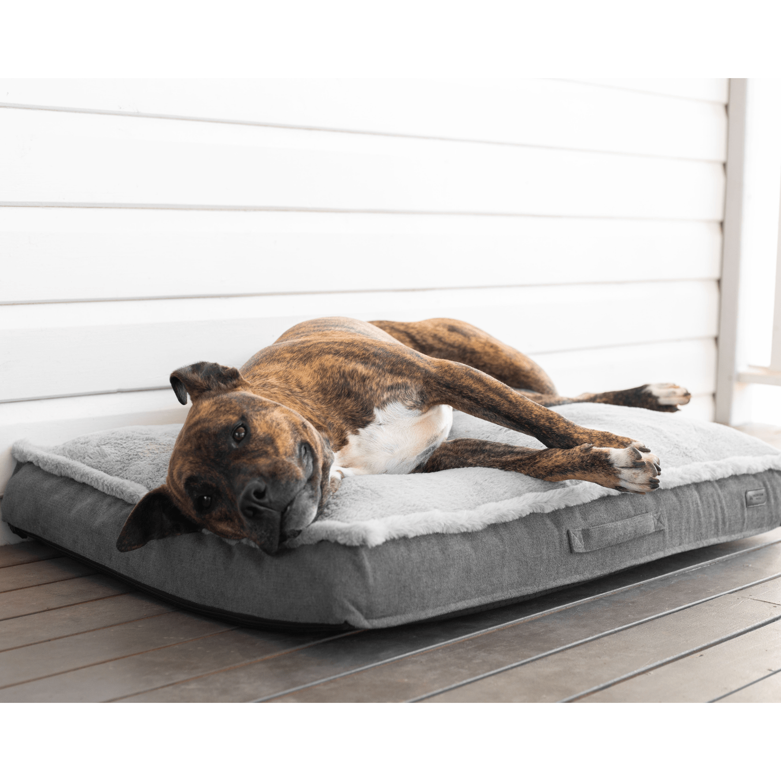 Luxury Dog Mattress Orthopedic Storm Grey Modern Pets