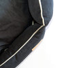 Modern Pets Dog Bed Round Dog Bed, Charcoal & Faux Sherpa