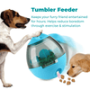 Modern Pets Dog Toy Dog Tumbler Feeder Toy w/ Bonus Snacks, Blue
