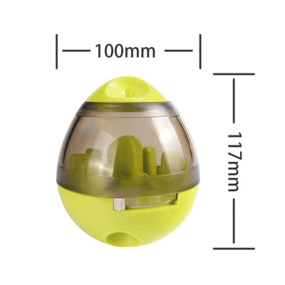 Modern Pets Dog Toy Dog Tumbler Feeder Toy w/ Bonus Snacks, Green