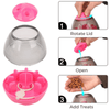 Modern Pets Dog Toy Dog Tumbler Feeder Toy w/ Bonus Snacks, Pink