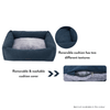 Modern Pets Pet Bed Canopy Bolster Convertible Dog Bed