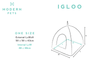 Modern Pets Pet Bed Cat Igloo, Classic Pet Bed, Charcoal