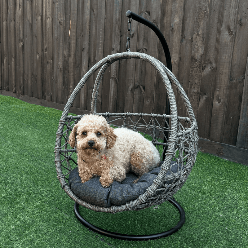 Modern Pets Pet Bed Esmee II Wicker Rope Hanging Pet Bed
