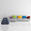 Modern Pets Pet Bed Luxury Dog Bed, Classic Navy Blue