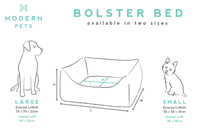 Modern Pets Pet Bed Luxury Dog Bed, Classic Navy Blue