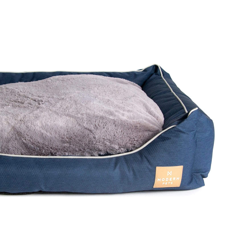 Luxury Dog Bed Classic Navy Modern Pets