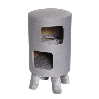 Modern Pets Pet Bed Modern 2-Floor Elevated Cat Bed Condo With Legs