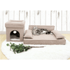Modern Pets Pet Bed Orthopedic Sofa Pet Bed in Oatmeal