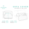 Modern Pets Pet Bed Quilted Pet Sofa Cover