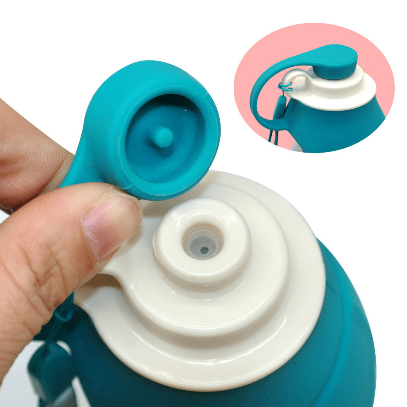 Modern Pets Pet Bowl Dog Water Bottle, Portable Travel Bowl, Blue