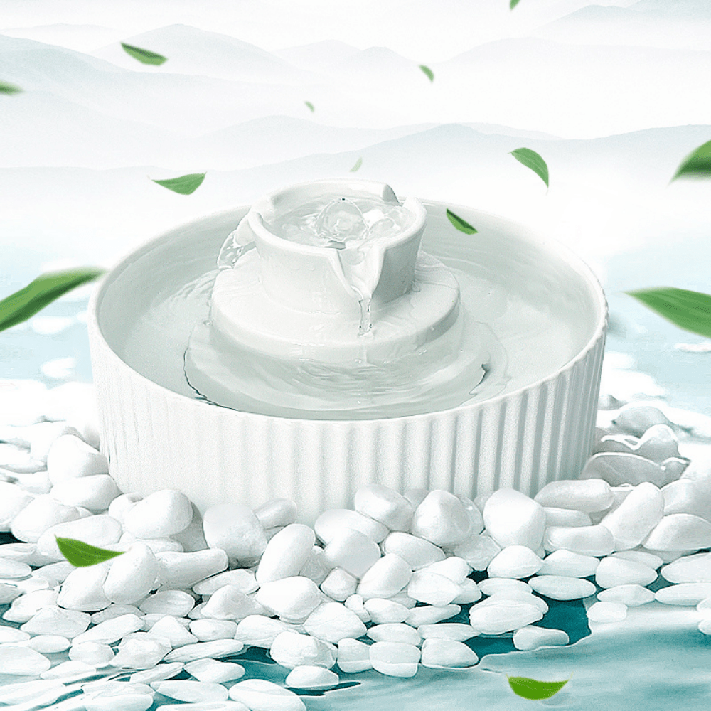 Modern Pets Pet Fountain Ceramic Cat Water Fountain