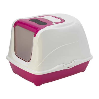 Moderna Litter Box Jumbo 57cm / Hot Pink Moderna Flip Cat Enclosed Cat Litter Box, Hot Pink