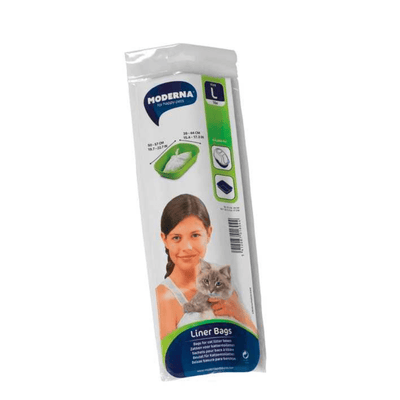 Moderna Litter Box Moderna Cat Litter Box Liner Bags, Large 10 Pack
