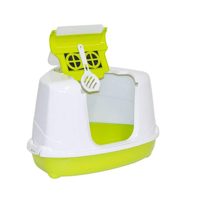 Moderna Litter Box Moderna Flip Cat Corner Enclosed Cat Litter Box, 3 Colours