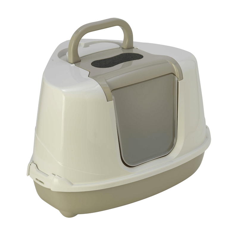 Moderna Litter Box Moderna Flip Cat Corner Enclosed Cat Litter Box, 3 Colours