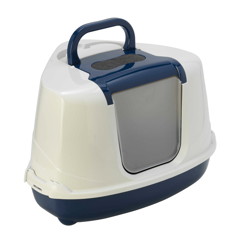 Moderna Litter Box Moderna Flip Cat Corner Enclosed Cat Litter Box, 3 Colours