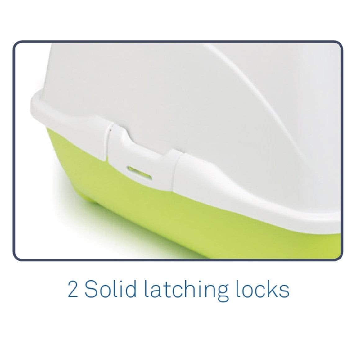 Moderna Litter Box Moderna Flip Cat Enclosed Cat Litter Box, Warm Grey