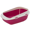 Moderna Litter Box Moderna Mega Step Cat Litter Tray, Open Cat Toilet, Hot Pink