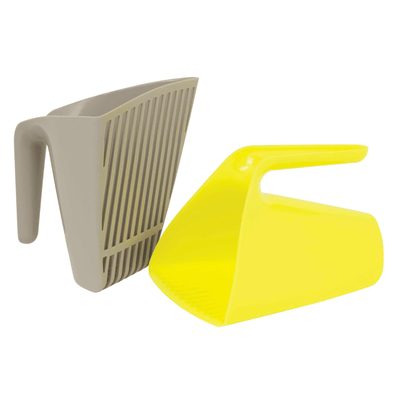 Moderna Litter Box Moderna Scoop & Sift Large Cat Litter Scoop, Grey or Lemon