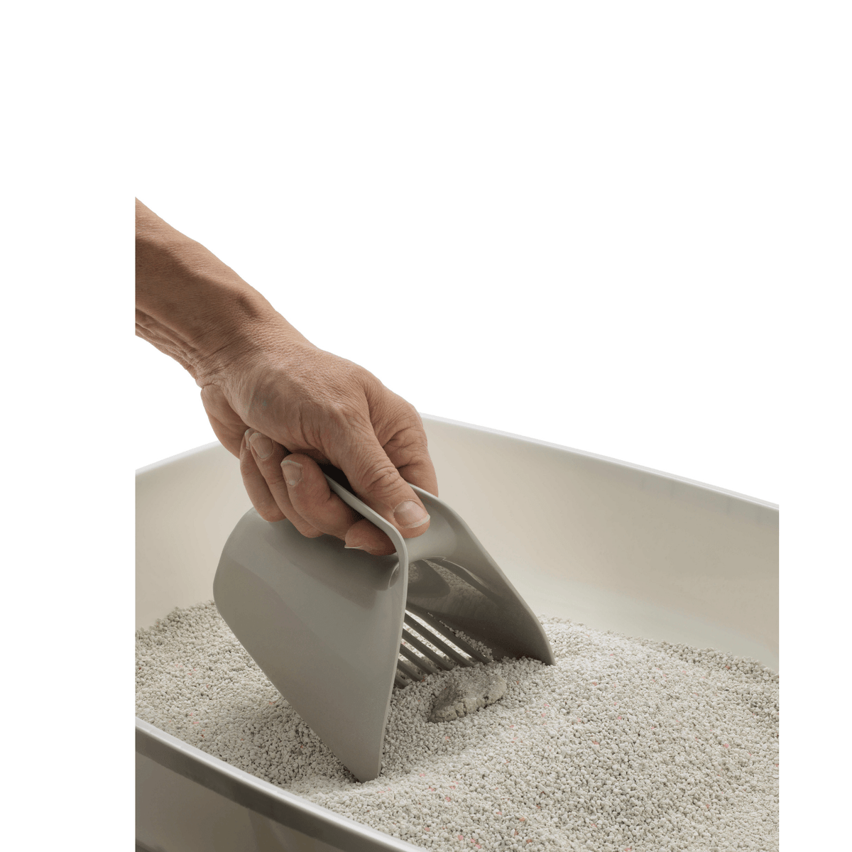 Moderna Scoop & Sift Large Cat Litter Scoop, Grey or Lemon Modern Pets