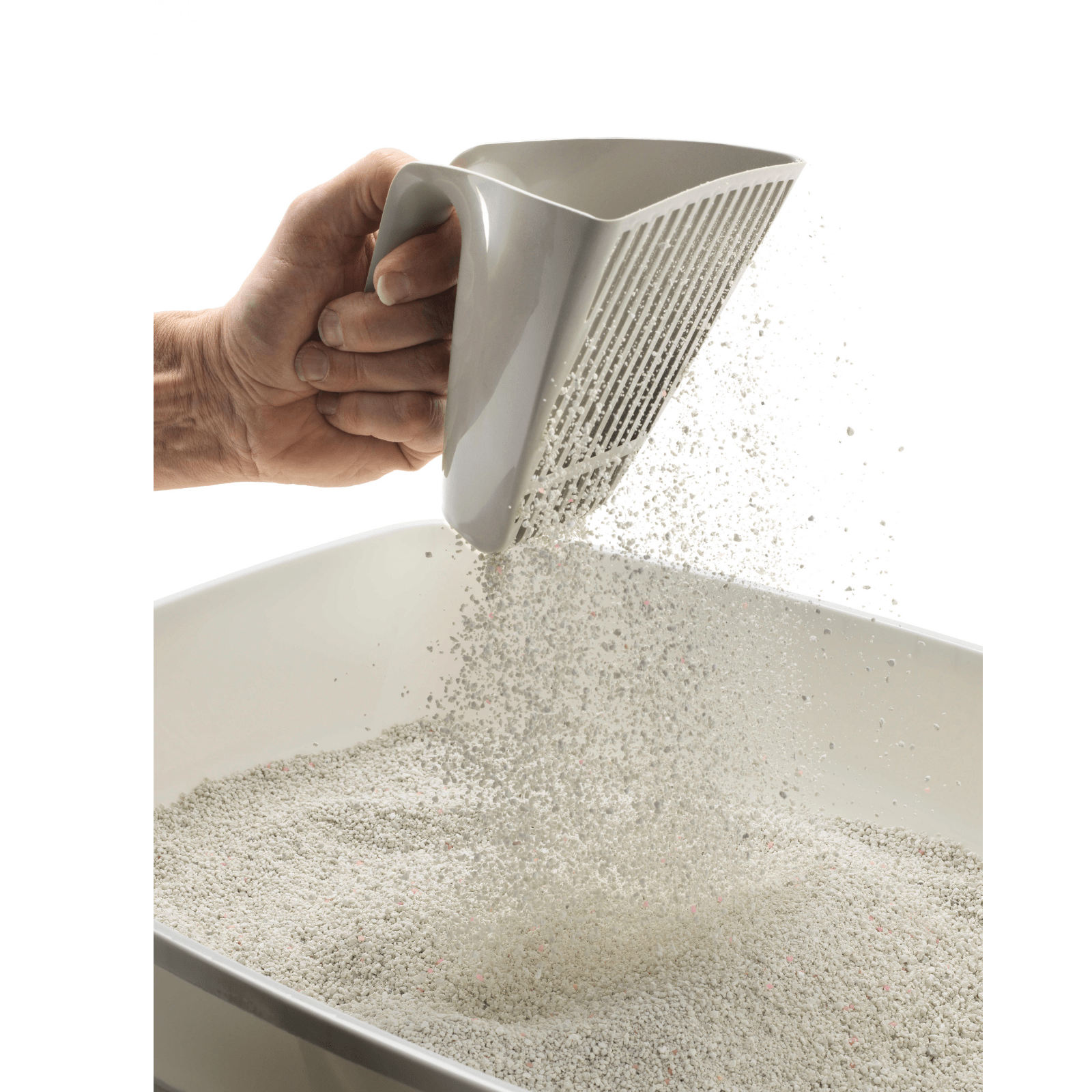 Moderna Scoop Sift Large Cat Litter Scoop Grey or Lemon Modern Pets