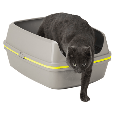 Moderna Litter Box Scoop Free Cat Litter Box, Moderna Lift-to-Sift Grey, Large
