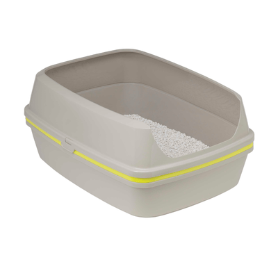 Moderna Litter Box Scoop Free Cat Litter Box, Moderna Lift-to-Sift Grey, Large